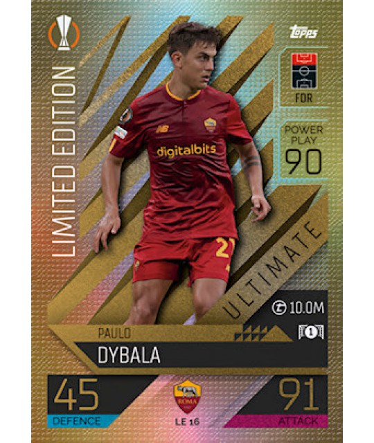 Topps Match Attax Extra Champions League 2022/2023 Limited Edition Paulo Dybala (AS Roma)